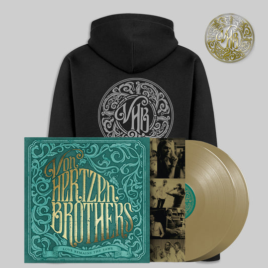 Love Remains The Same Gold Edition LP + VHB25 Anniversary Hoodie Bundle (UK)