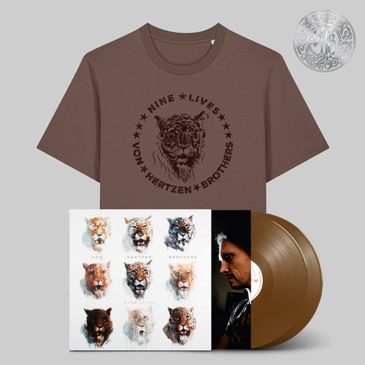 Nine Lives LP and T Shirt Bundle (UK)