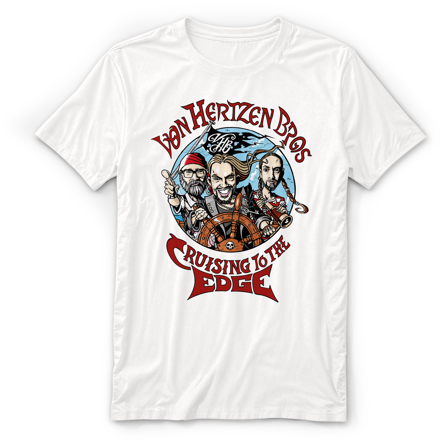 VHB Cruise To The Edge Pirates T Shirt (White)