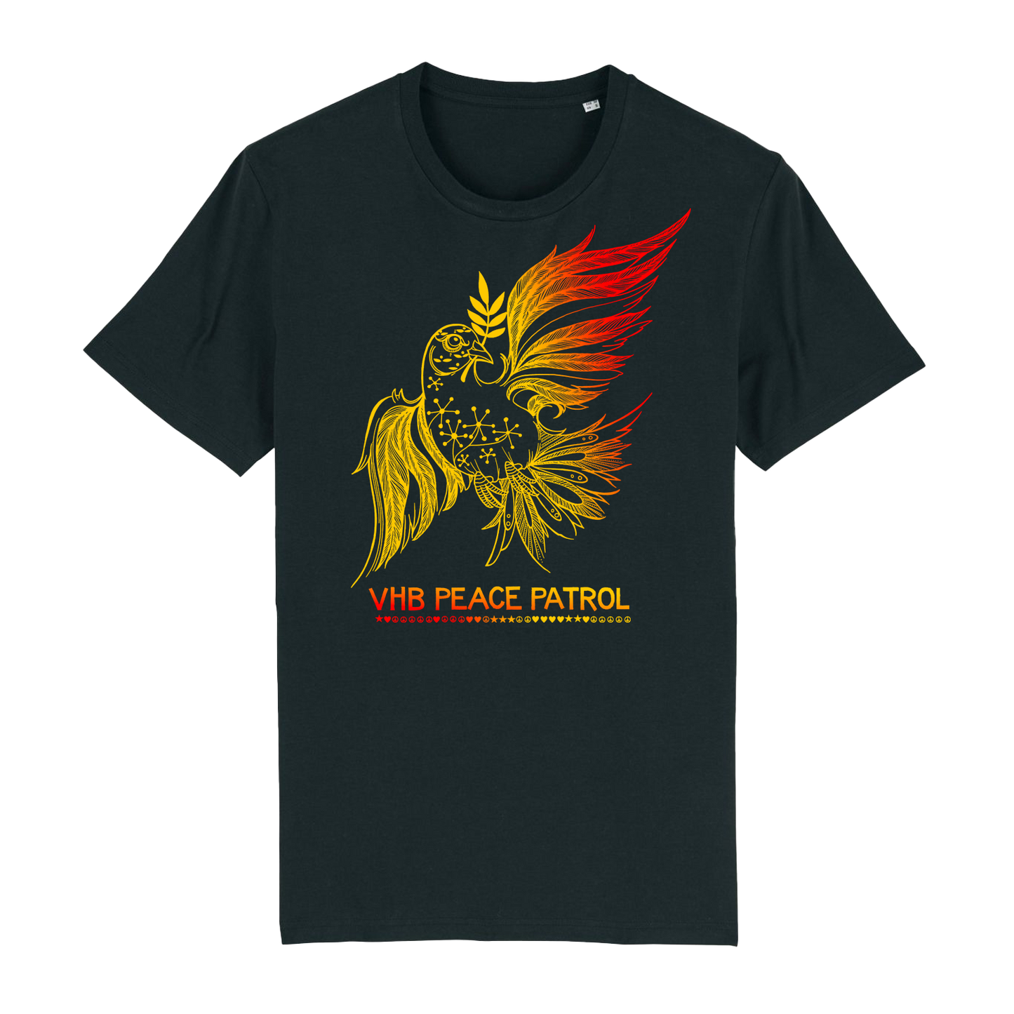 Black Peace Patrol T shirt FINLAND (Unisex and Ladies Available)