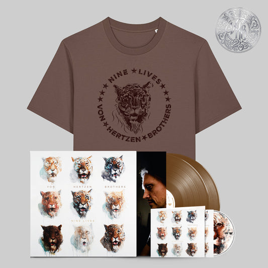 Nine Lives Ultimate Bundle (LP, CD and T shirt) UK