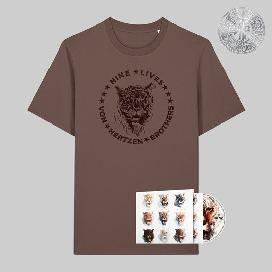 Nine Lives CD and T Shirt Bundle (UK)