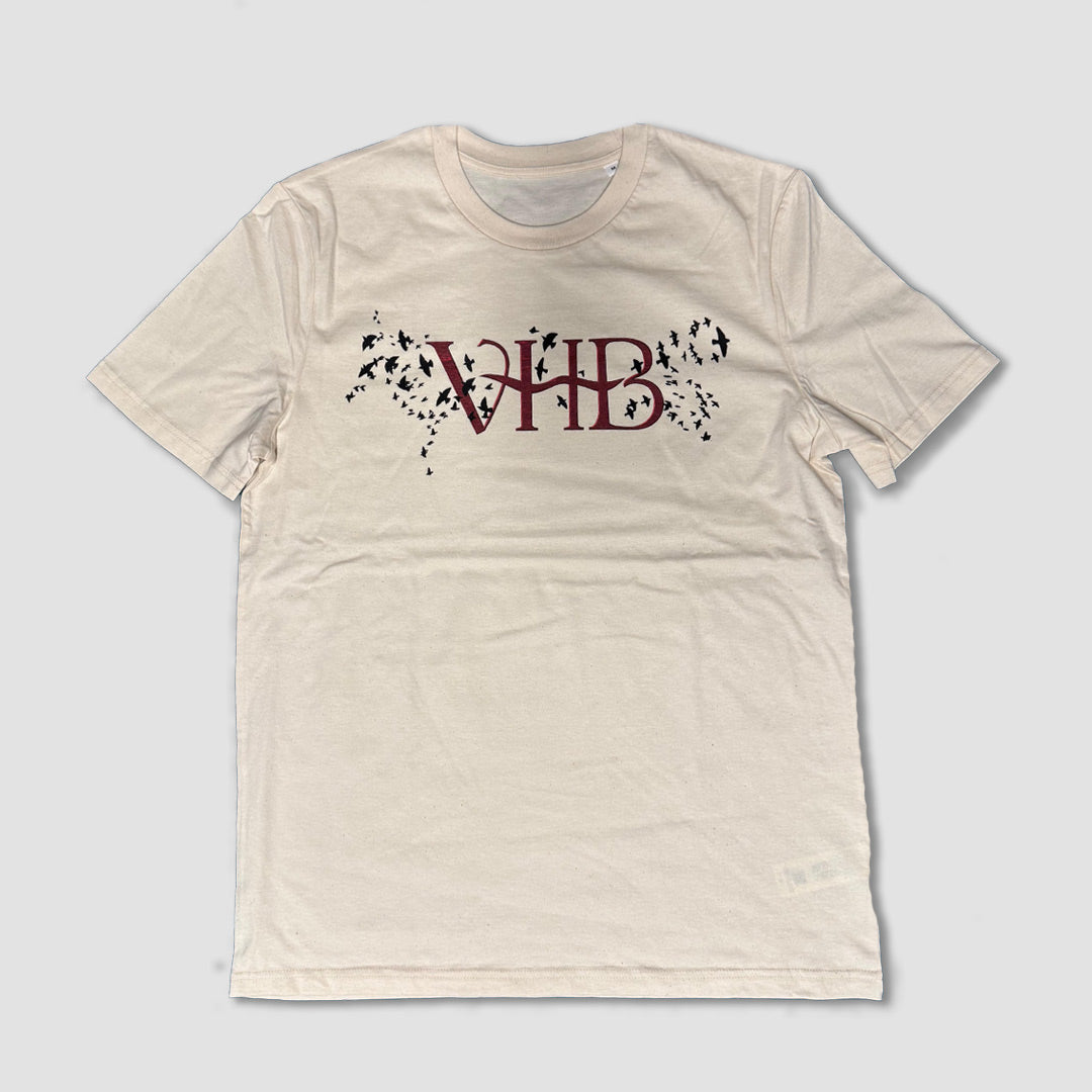 VHB logo T-shirt Unisex and Ladies NATURAL WHITE (FINLAND)